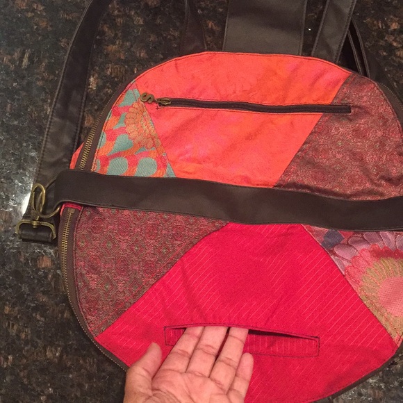 Stunning Desigual Crossbody w. Embroidery & Deco Buttons sz L - Picture 7 of 14